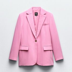 Zara pink oversized blazer